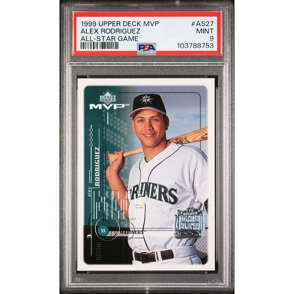 1999 Upper Deck MVP All-Star Game #AS27 Alex Rodriguez PSA 9 Mariners - Pop 2 - Picture 1 of 6